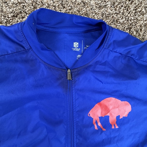 NIKE Storm-Fit On Field Buffalo Bills Long Sleeve 1/4 Zip Pullover Men's Large - Picture 4 of 10